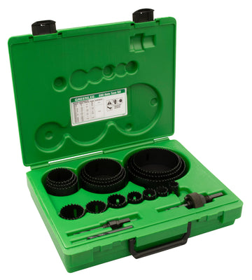 GREENLEE 890 19-Piece Industrial Maintenance Hole Saw Set with 3/4" - 4-3/4" Saws