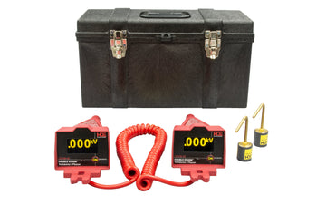 GREENLEE DDVM-40 Double Vision® Dual Display Voltmeter/Phasing Set 5V-40kV, OH Kit, Base