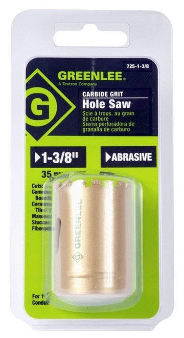GREENLEE 725-1-3/8 1-3/8" Carbide Grit Hole Saw