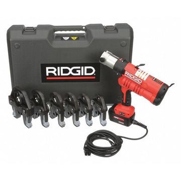 RIDGID RP 340-C Press Tool Kit - 43373 Hydraulic Crimping Tool With ProPress Tool Jaws 1/2" to 2" - (Corded)