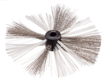 RIDGID 68998 6" (155mm) nylon/steel brush for 3/8" (10mm) cable with nylon and steel strings