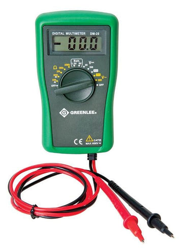GREENLEE DM-25 Manual Ranging Digital Multimeter, 600V (DM-25)