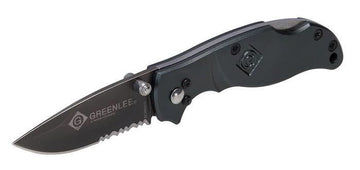 GREENLEE 0652-25 Titanium-Coated Drop Point Pocket Knife, Aluminum