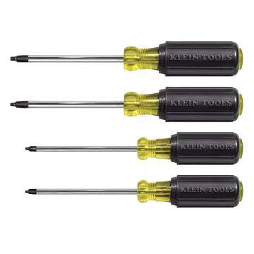 Klein Tools 85664 4 Piece Square Recess Screwdriver Set