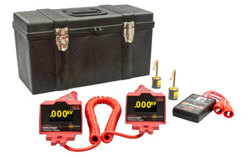 GREENLEE DDVM-40/K01 Double Vision® Dual Display Voltmeter/Phasing Set 5V-40kV, OH Kit 1