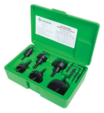 GREENLEE 628 6PC Carbide-Tipped Hole Cutter Set (7/8" - 2-1/2")