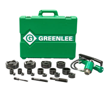 GREENLEE 7310SB 11-Ton Hydraulic Knockout Kit with Hand Pump and Slug-Buster® 1/2" - 4"