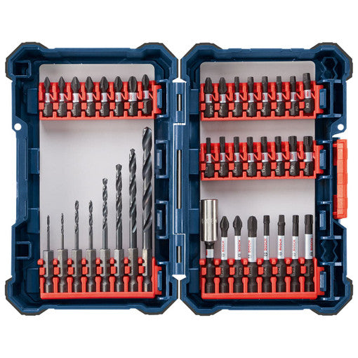 BOSCH DDMS40 40 PC. IMPACT TOUGH DRILL DRIVE CUSTOM CASE SYSTEM SET