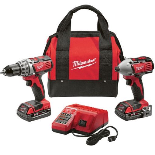 MILWAUKEE 2691-22 M18 LI-ION 18V COMPACT DRILL & IMPACT DRIVER KIT