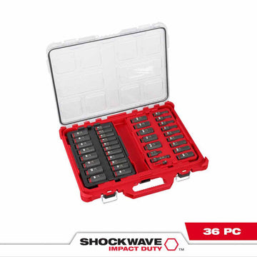 MILWAUKEE 49-66-6806 SHOCKWAVE IMPACT DUTY SOCKET 1/2" DRIVE 31-PIECE PACKOUT SET