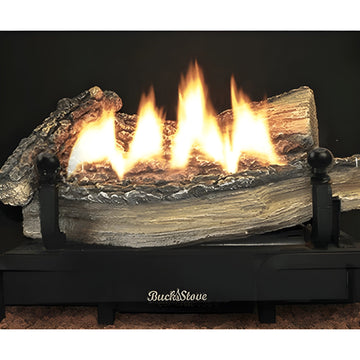 Buck Stove 18" Ceramic Series 25,000 BTU's Vent Free Log Set New - GL-CR8TLP
