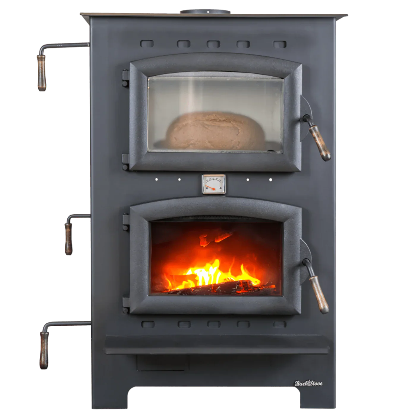 Buck Stove Homesteader Wood Burning Cook Stove 1,800 sq. ft. 28,901 BTU Black New - FP-HOMESTEADER
