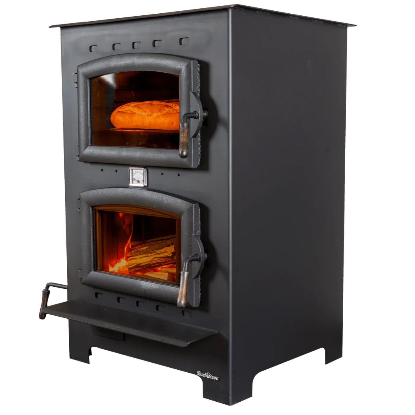Buck Stove Homesteader Wood Burning Cook Stove 1,800 sq. ft. 28,901 BTU Black New - FP-HOMESTEADER