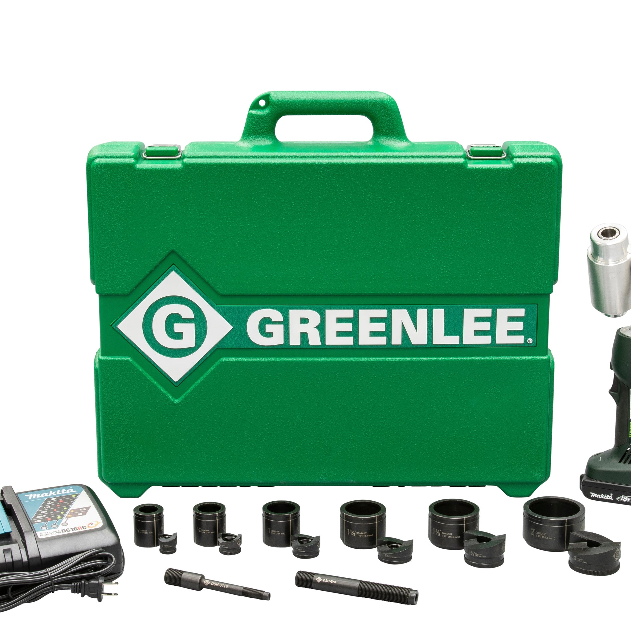 GREENLEE LS50L11B LS50L2 Battery-Hydraulic Knockout Kit with Slug-BusterÂ® Â½â€ â€“ 2â€