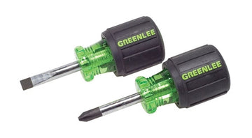 GREENLEE 0153-04C Stubby 2-Piece Screwdriver Set