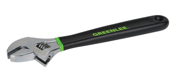 GREENLEE 0154-12D Adjustable Wrench Dipped Handle 12"