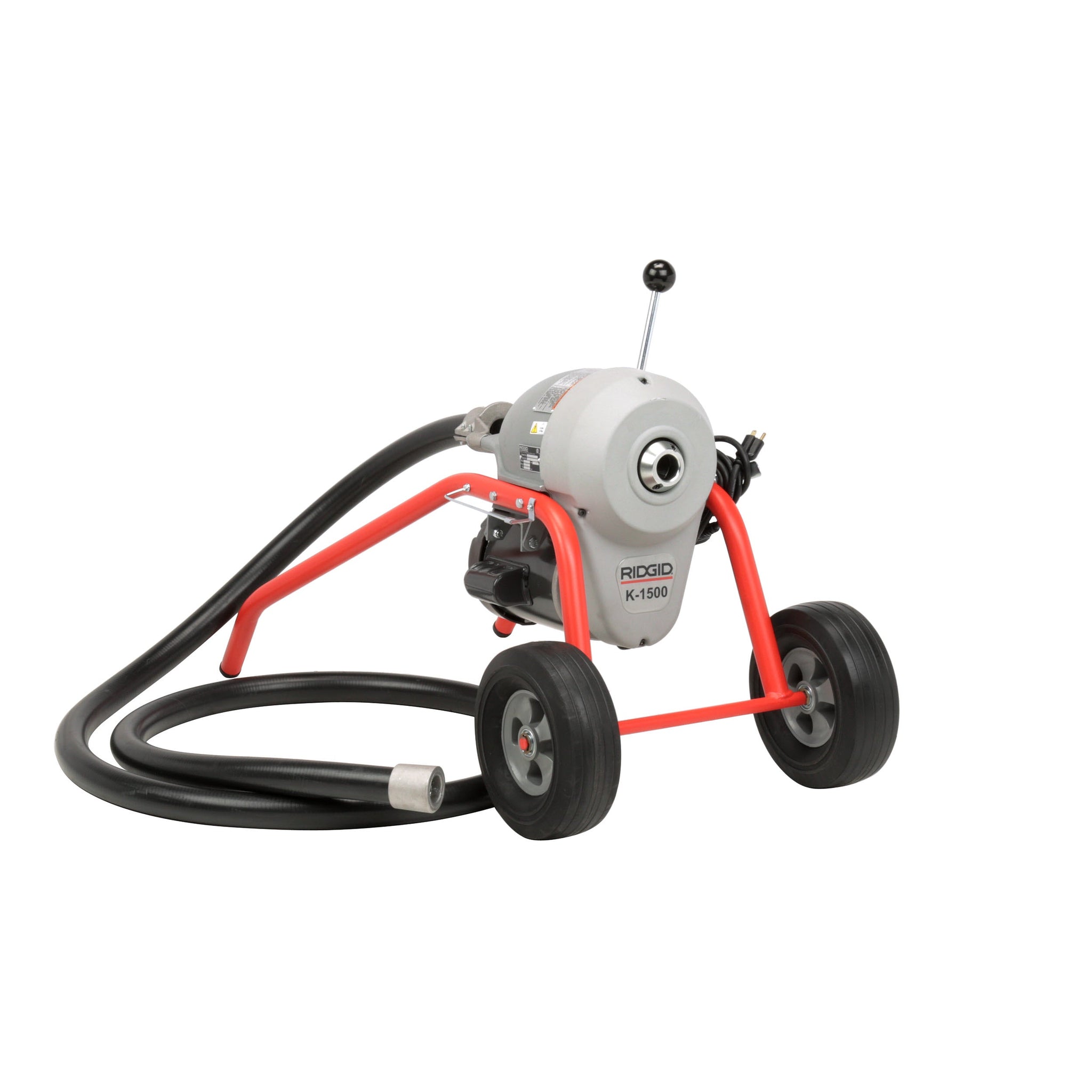 RIDGID 43507 K-1500SP-B 120V-60Hz Machine with A-1 Operatorâ€™s Mitt and A-12 Pin Key, Plus: A-34-12 Rear Guide Hose