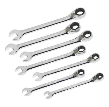 GREENLEE 0354-02 7-Piece Combination Ratcheting Wrench Set (Metric)