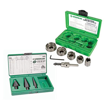 Greenlee KIT2-35884-660 Kwik Stepper Bit Set Bundle w/ 660 Hole Cutter Kit (2 Pieces)