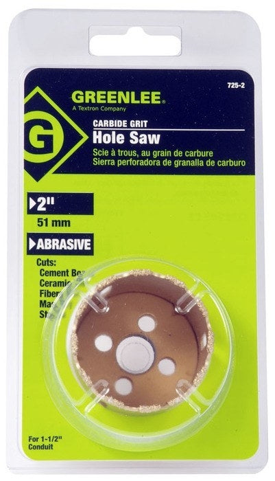 GREENLEE 725-2 2" Carbide Grit Hole Saw