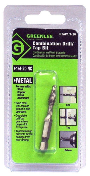 GREENLEE DTAP1/4-20 Drill/Tap 1/4-20