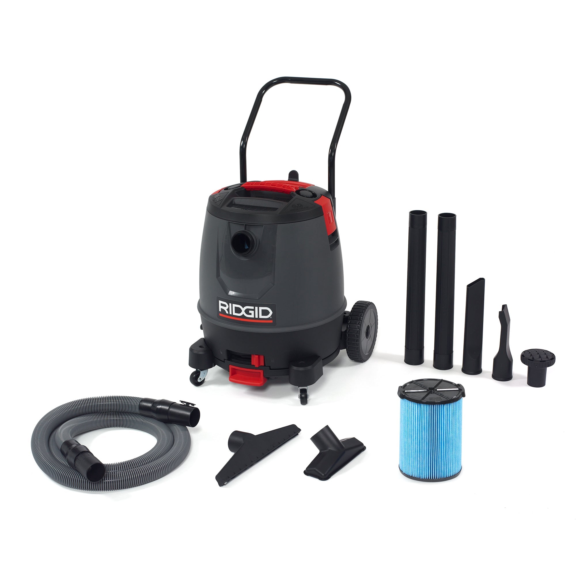 RIDGID 50338 16 Gallon Motor-On-Bottom Wet/Dry Vac (1650RV)