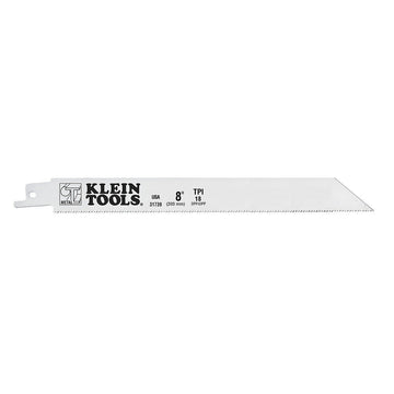 Klein Tools 31739 Reciprocating Saw Blades, 18 TPI, 8-Inch, 5-Pack