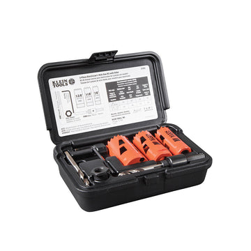 Klein Tools 32905 Electrician's Hole Saw Kit with Arbor 3-Piece