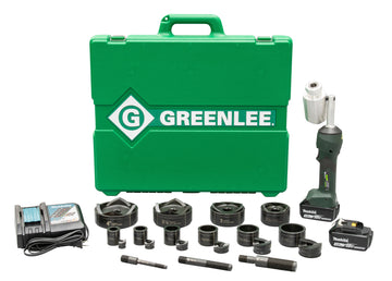 GREENLEE LS100X11SB4 Intelli-PUNCHâ„¢ Battery-Hydraulic Knockout Kit w/ Slug-BusterÂ® 1/2