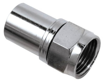 Greenlee 45323 F-Style Crimp On Connectors for Quad-Shield RG6, 10 Pack