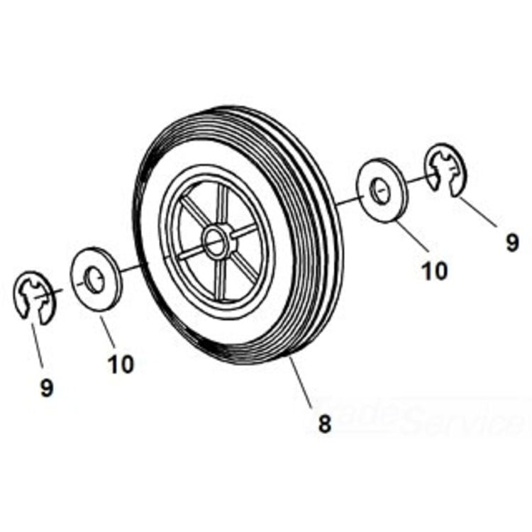 RIDGID 43936 WHEEL, WASHER 250