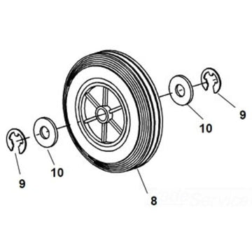 RIDGID 43936 WHEEL, WASHER 250