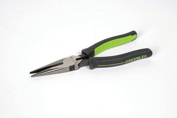 GREENLEE 0351-06M 6" Long Nose Pliers/Side-Cutting (Molded Grip)