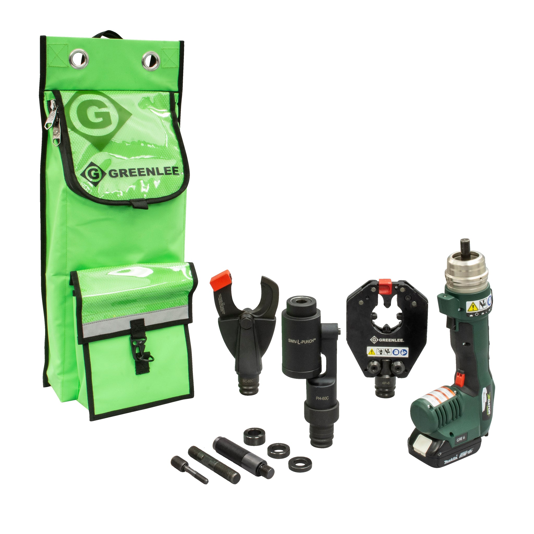 GRE-6 Multi-tool with Quad Point Crimper, CU/AL Cutter & Knockout Punch, BARE Tool
