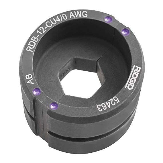 RIDGID 52453 DIE, 12T RD CU 2/0