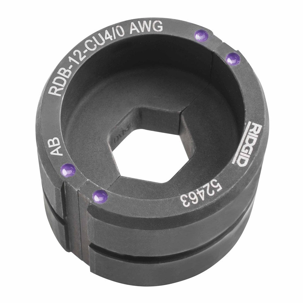 RIDGID 52463 DIE, 12T RD CU 4/0