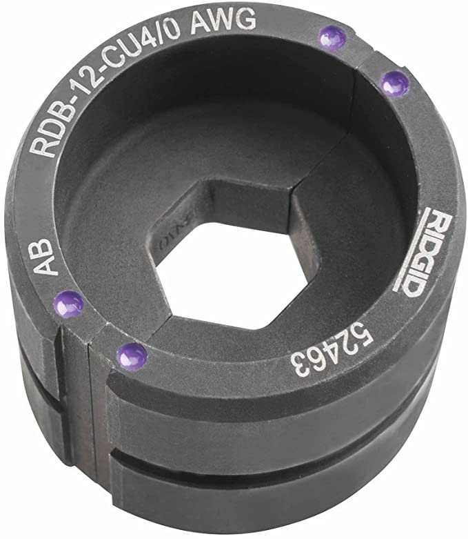 RIDGID 52493 DIE, 12T RD CU 600