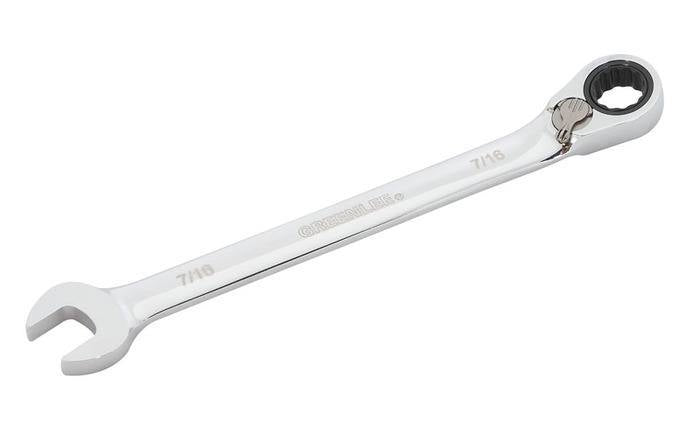 GREENLEE 0354-14 Combination Ratcheting Wrench 7/16"