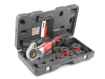 Ridgid 44918 Model 600-I Hand-Held Power Drive Kit, Pipe Threading Machine and 1/2-Inch to 1-1/4-Inch 11-R NPT Pipe Threading Die Heads with Carrying Case for Threading Pipe