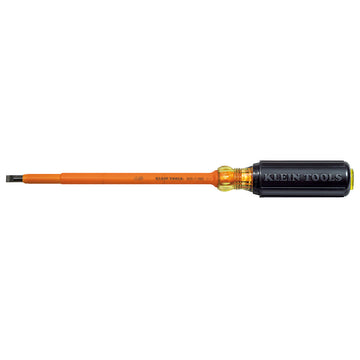 Klein Tools 605-7-INS Insulated 1/4-Inch Cabinet Tip Screwdriver, 7-Inch