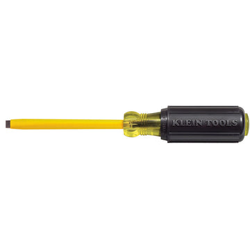 Klein Tools 620-4 Coated 1/4-Inch Cabinet Screwdriver, 4-Inch Shank