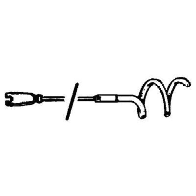 RIDGID 62370 Square Stock Corkscrew, 8" (200 mm) Model T-313