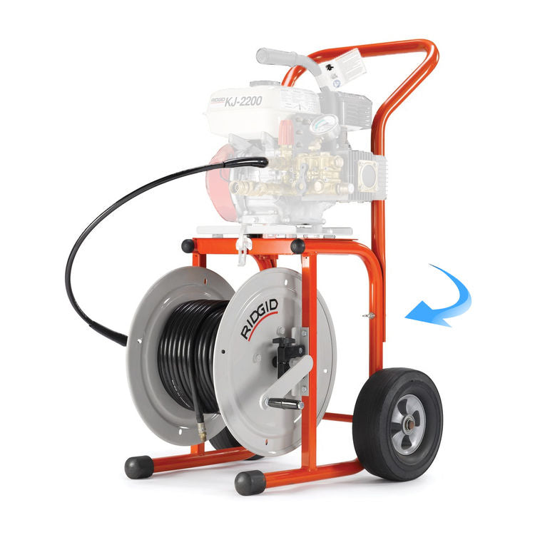 RIDGID 62877 H-30 Cart with Hose Reel and 110' (33 m) x 1 â„4" Jet Hose
