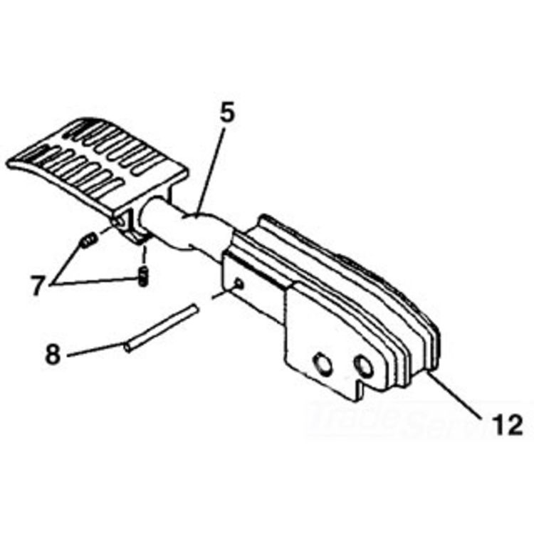 RIDGID 63812 PEDAL, FOOT