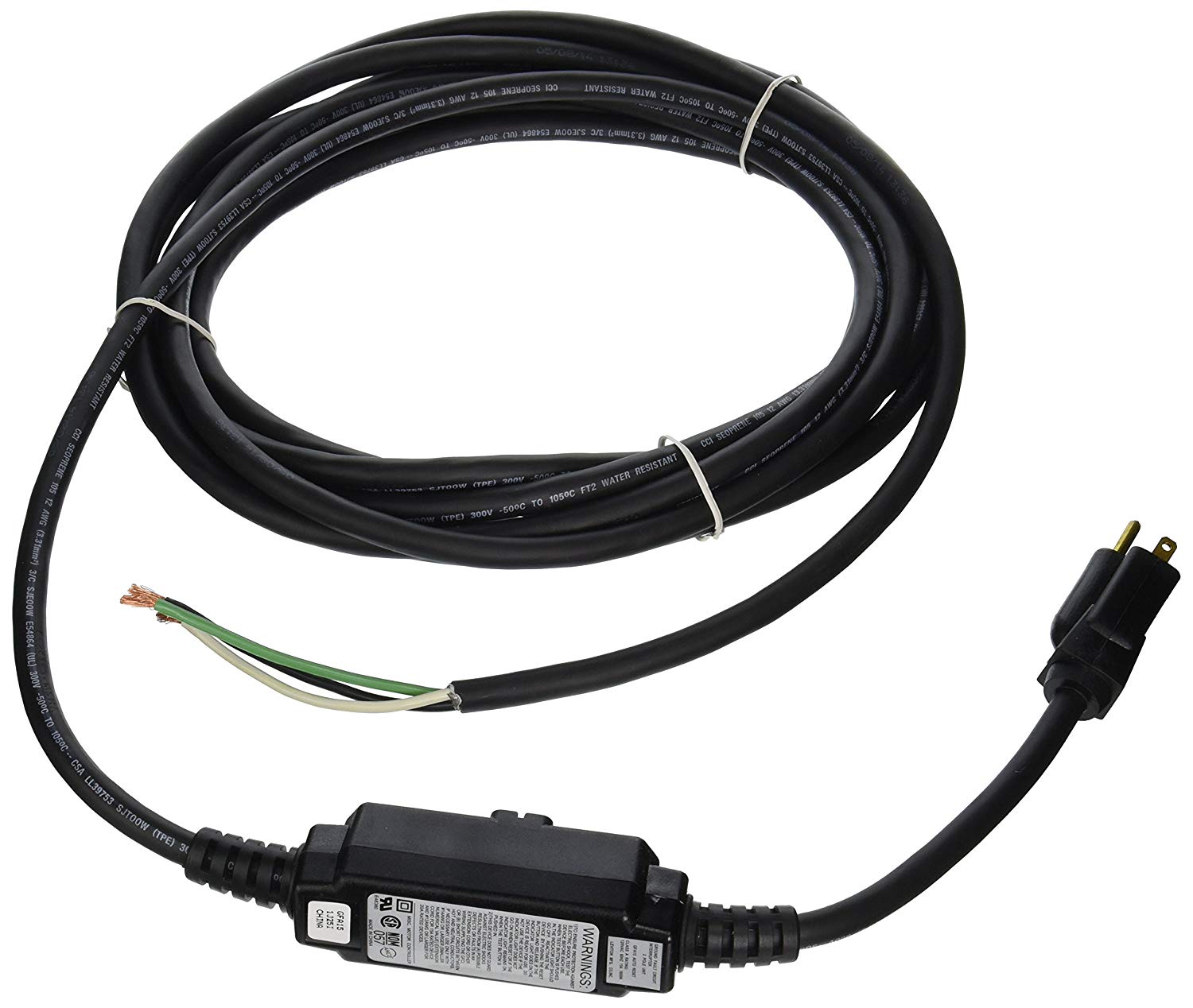 RIDGID 63922 LINECORD, GFI 15A 125V 12/3A