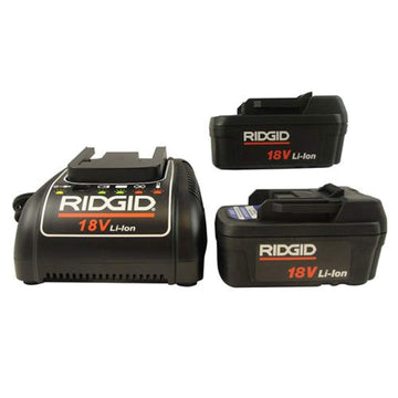 Ridgid 44853 Two 2.0Ah Batteries and Charger Kit