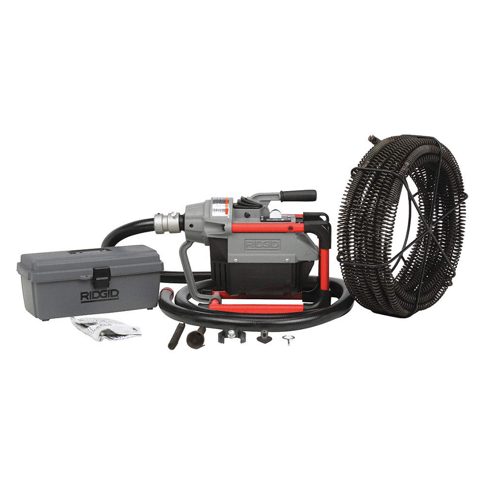 RIDGID 66497 K-60SP-SE Sectional Machine, Sectional Sewer Machine with A-61 Auger Tool Kit and A-62 Drain Cable Kit, Drain Cleaner Machine