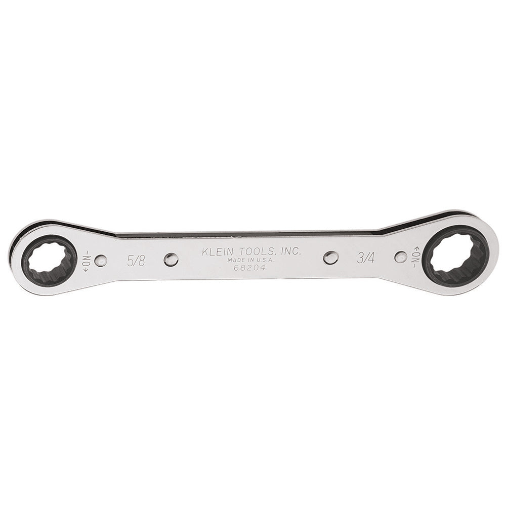 Klein Tools 68204 Ratcheting Box Wrench 5/8 x 3/4-Inch