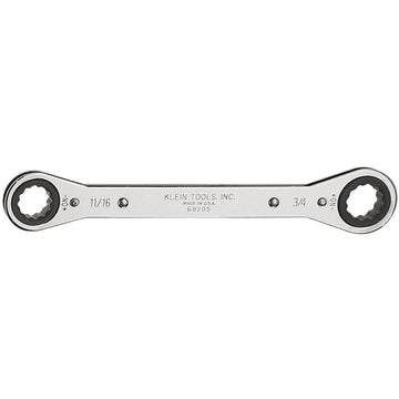 Klein Tools 68205 Ratcheting Box Wrench 11/16 x 3/4-Inch