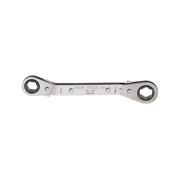 Klein Tools 68238 Reversible Ratcheting Box Wrench, 1/2 x 9/16-Inch